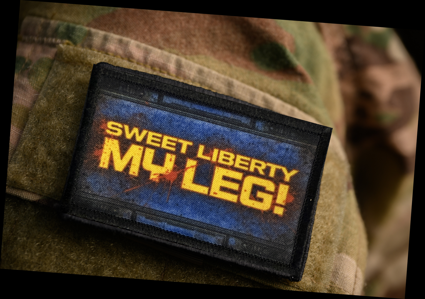 Helldivers 2 Sweet Liberty My Leg Morale Patch