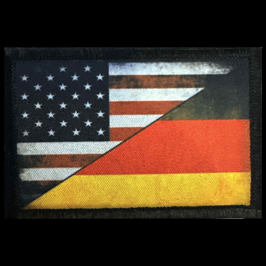 Distressed USA / German Flag Morale Patch