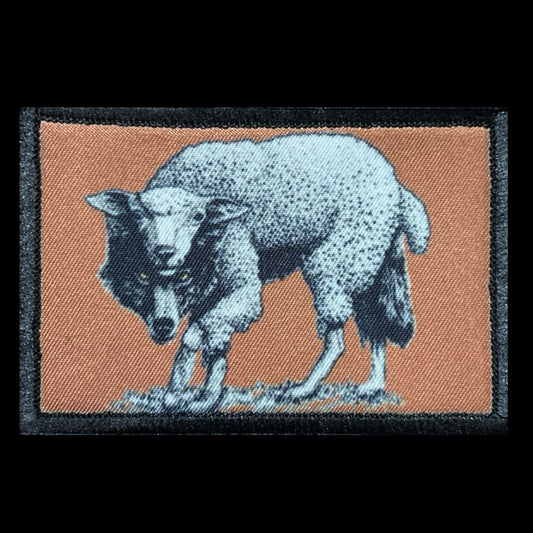 Wolf In Sheeps Clothing 2x3 Hook and Loop Morale Patch