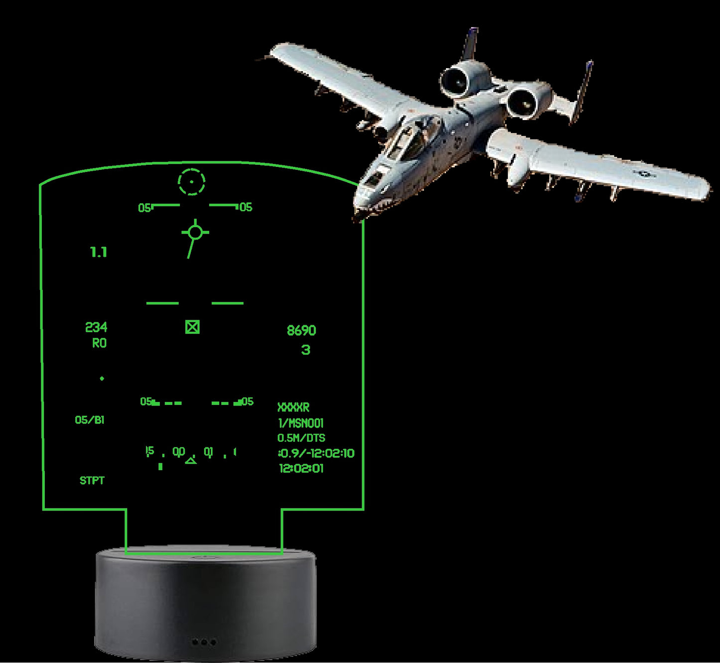 A-10 Warthog LED Light Sign for A10 pilots, Retired pilots, DCS Fans, Aviation Gifts