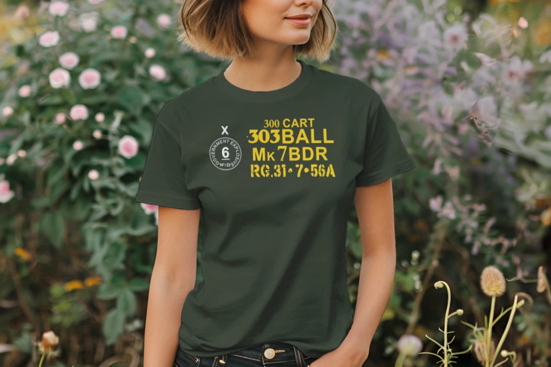 British 303 Ammo Can T Shirt Lee Enfield