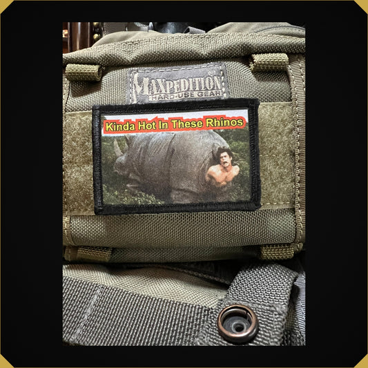 'Kinda Hot in these Rhinos' 2x3 Ace Venture Morale Patch