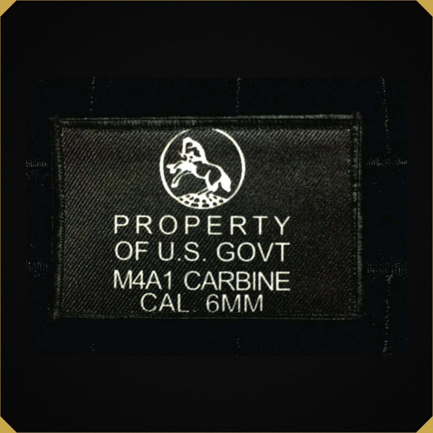 Airsoft Colt M4A1 Receiver Morale Patch
