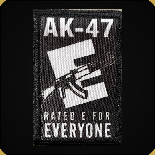 AK-47 Rated E for Everyone Morale Patch