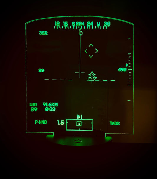 Apache AH64D IHADSS Heads UP display LED LIght