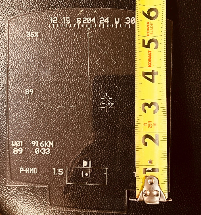 AH64 Apache Heads Up Display LED Light Sign