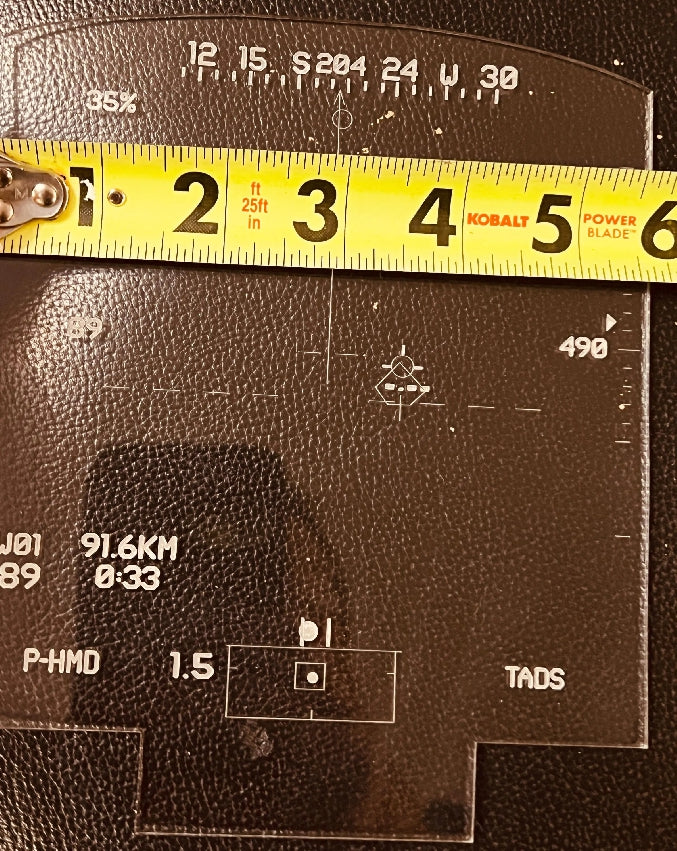 AH64 Apache Heads Up Display LED Light Sign