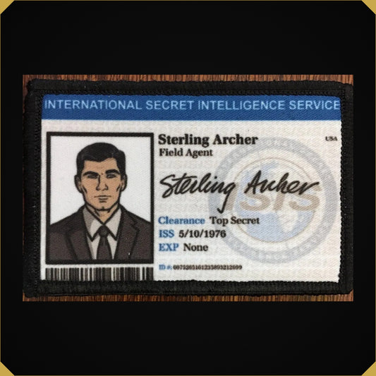 'Sterling Archer ISIS' ID Badge 2x3 Archer Morale Patch