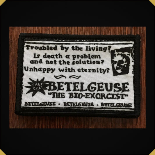 BeetleJuice Business Card Morale Patch