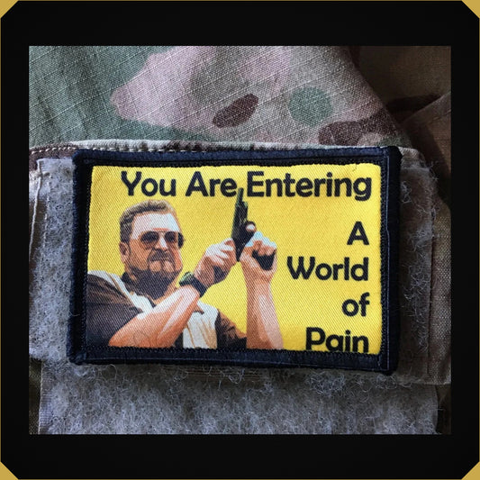 Big Lebowski Movie World of Pain Morale Patch