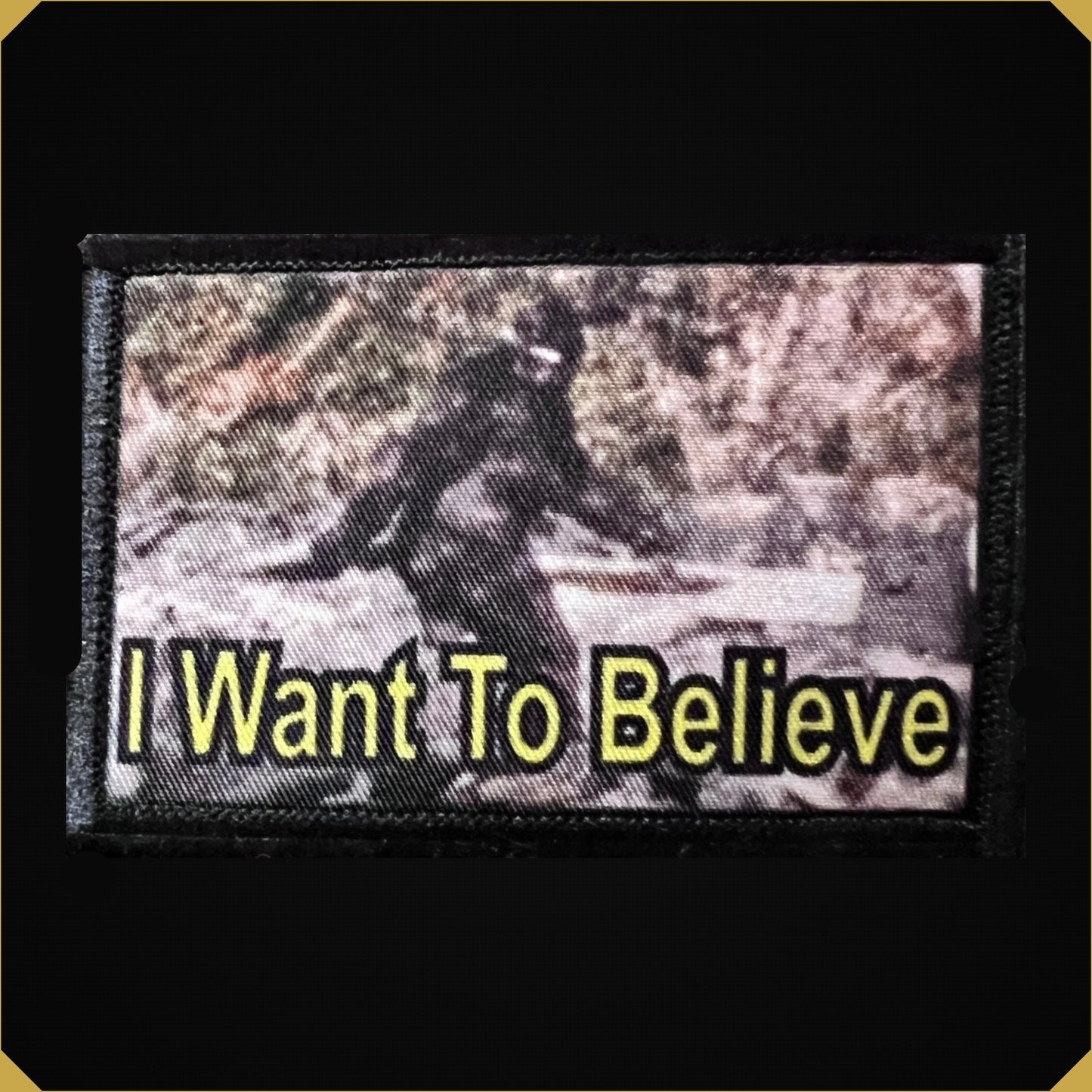 Bigfoot I Want To Believe Morale Patch