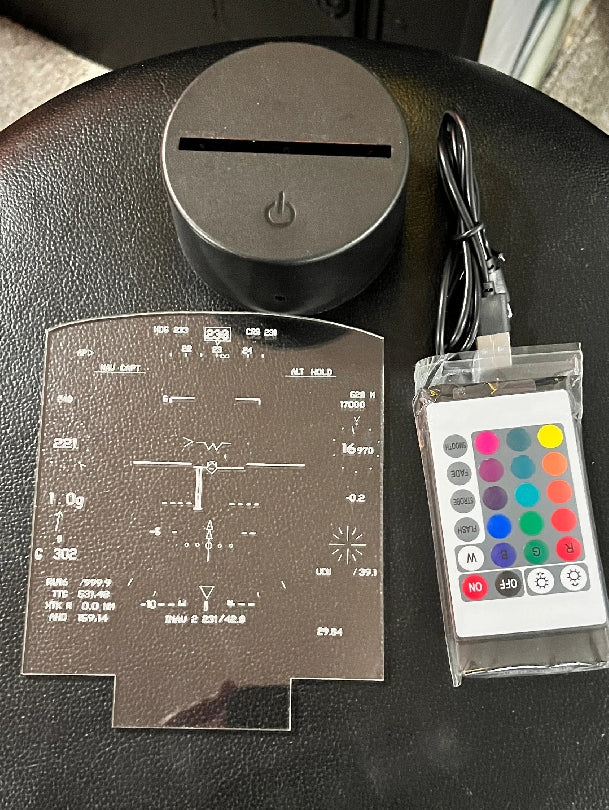 C130J Super Hercules heads up display HUD LED Light Lamp for retired Fighter Pilots, Aviation gift, DCS simulator, C130J Pilot.