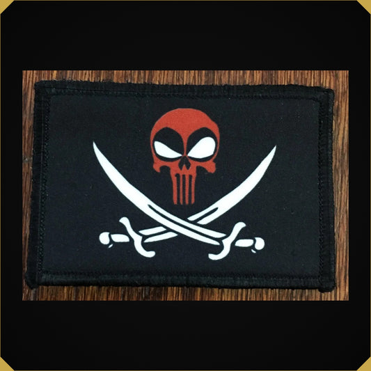 Calico Jack Deadpool Punisher Morale Patch