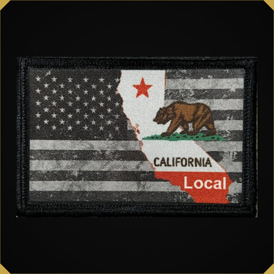 California Local USA Flag  Morale Patch