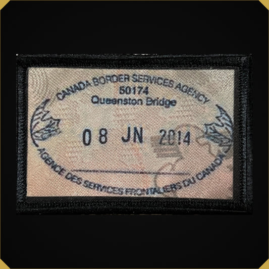 Canada Passport Stamp Morale Patch 2x3"