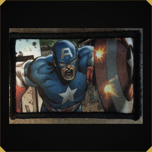Captain America Running with Shield Morale Patch