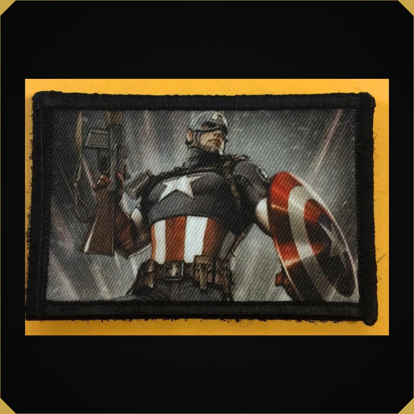 Captain America with WWII BAR Morale Patch