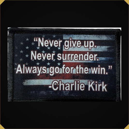 Charlie Kirk Quote Morale patch