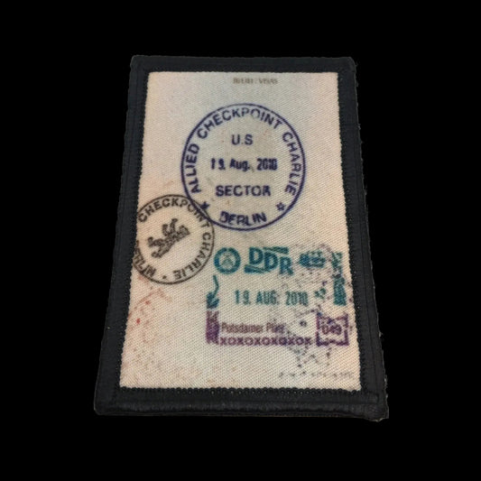 Checkpoint Charlie Passport Stamp Morale Patch
