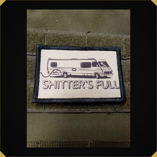 'Shitter's Full' 2x3 National Lampoon's Christmas Vacation Movie themed Morale Patch
