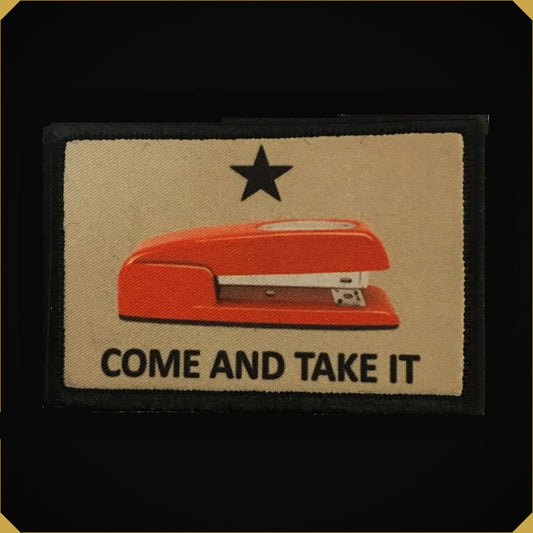 Come and Take it Office Space 'Red Stapler' Morale Patch