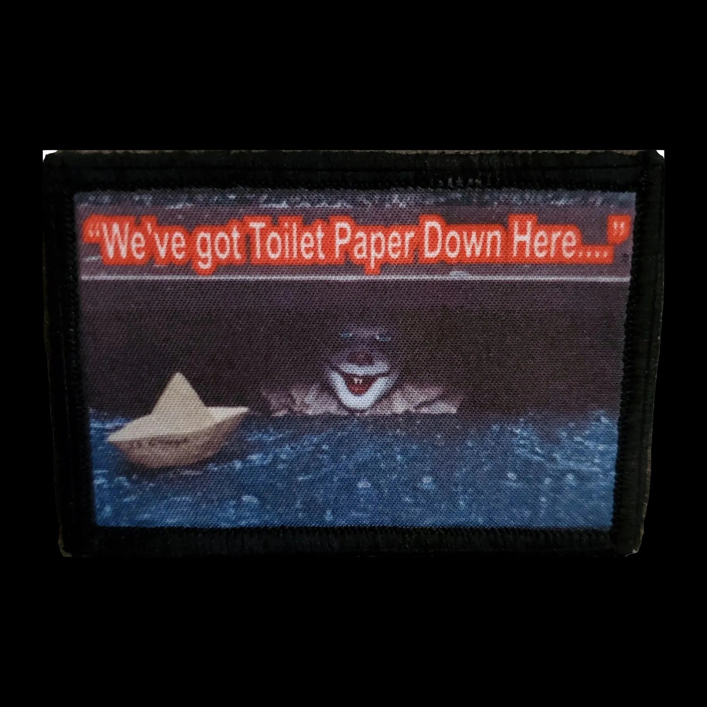 It Movie Pennywise Corona Virus Toilet Paper Morale Patch