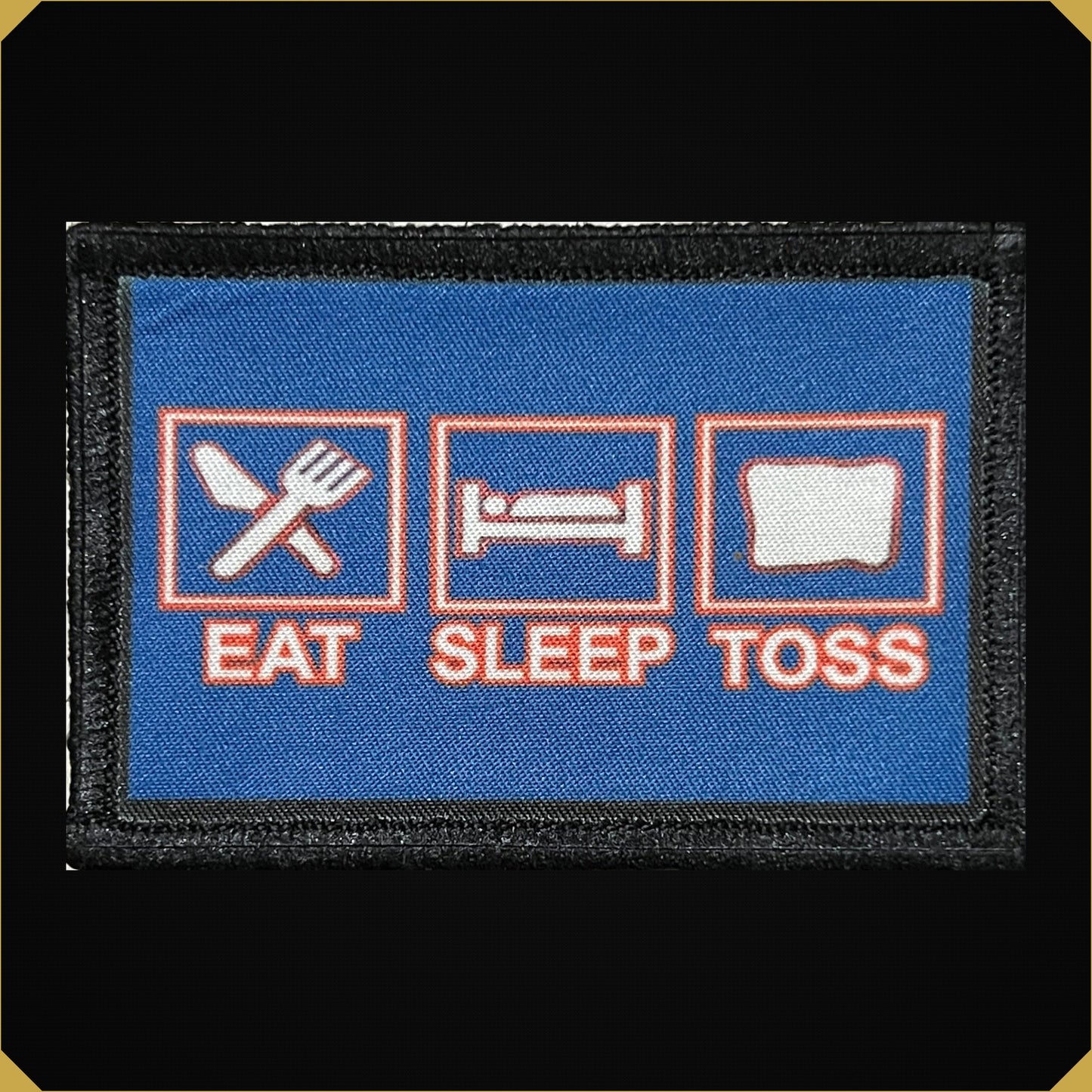 Corn Hole Eat Sleep Toss Morale Patch