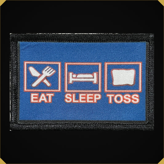 Corn Hole Eat Sleep Toss Morale Patch