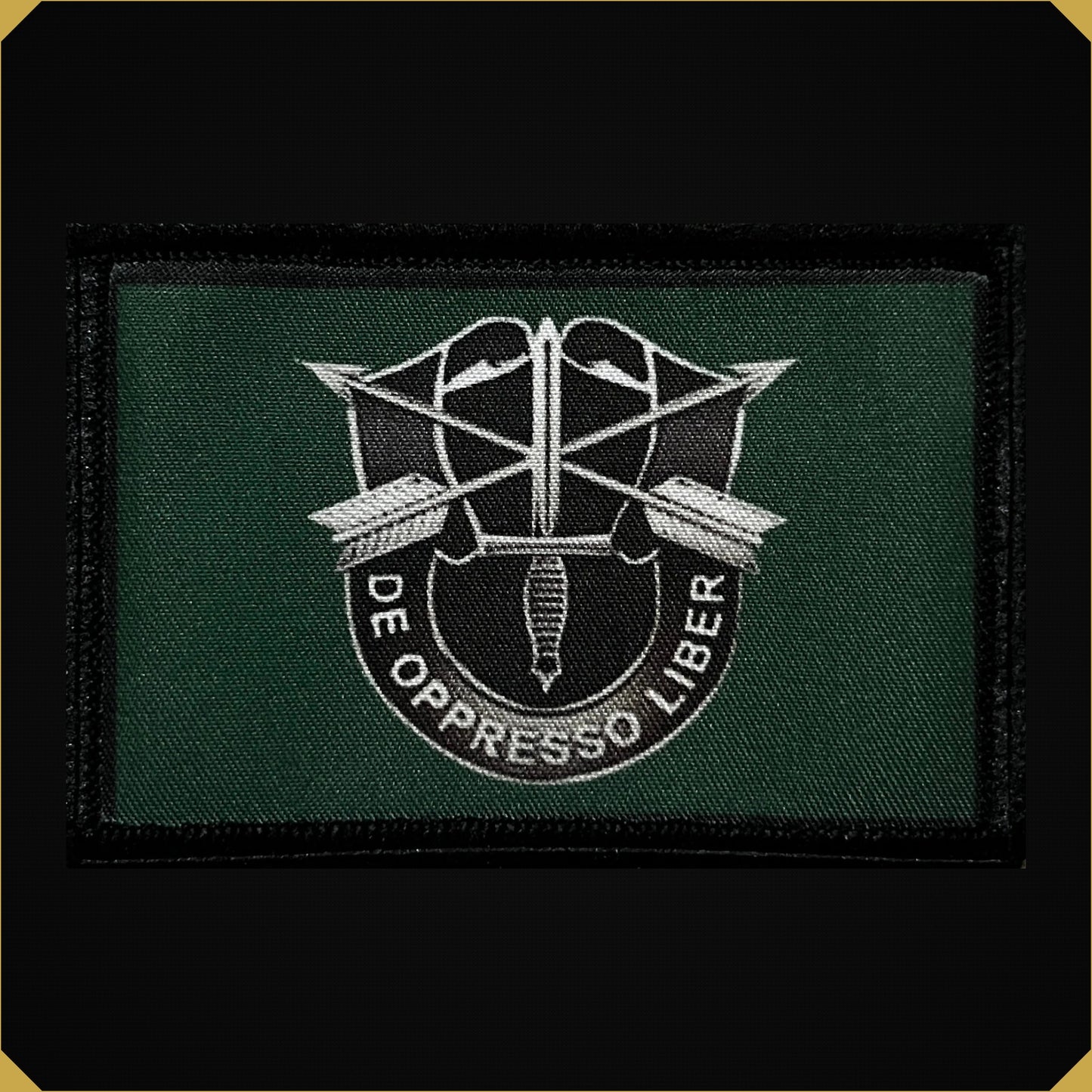 Forest Green De Oppresso Liber Army Special Forces Morale Patch