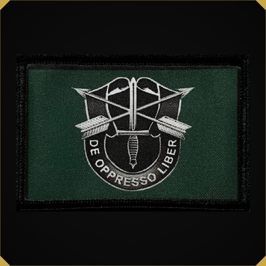 Forest Green De Oppresso Liber Army Special Forces Morale Patch