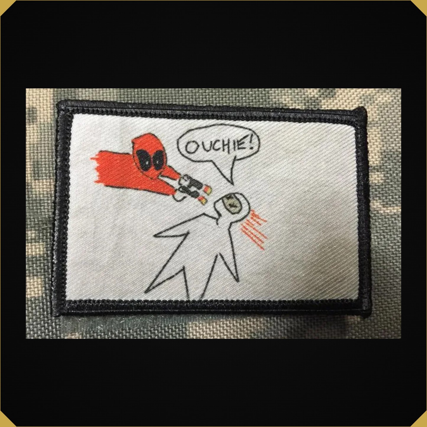 Deadpool 'Ouchie' Drawing Morale Patch