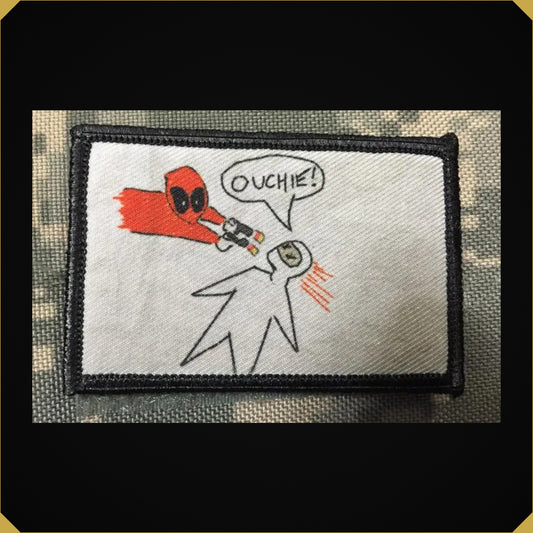 Deadpool 'Ouchie' Drawing Morale Patch