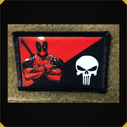 Deadpool Punisher Flag Morale Patch