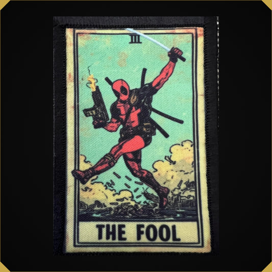 Deadpool The Fool Tarot Card Morale Patch