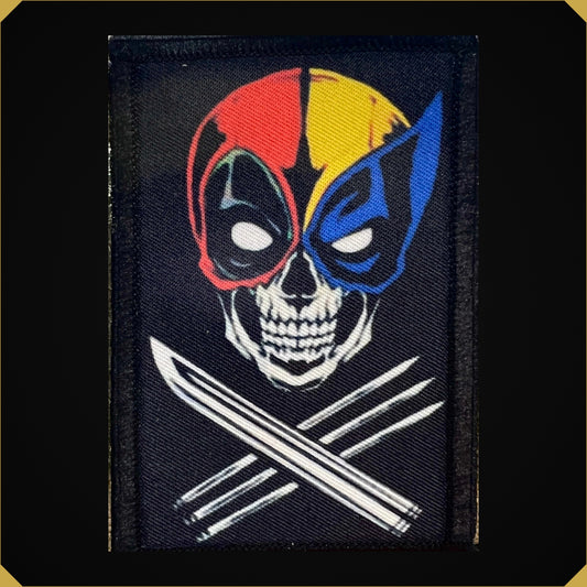Deadpool Wolverine Pirate Flag Morale Patch