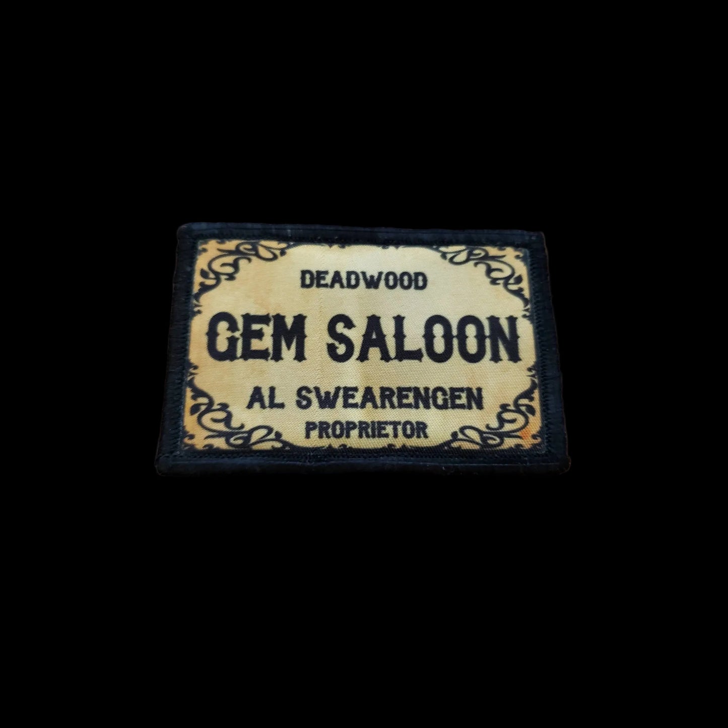 Deadwood Gem Saloon Sign Morale Patch