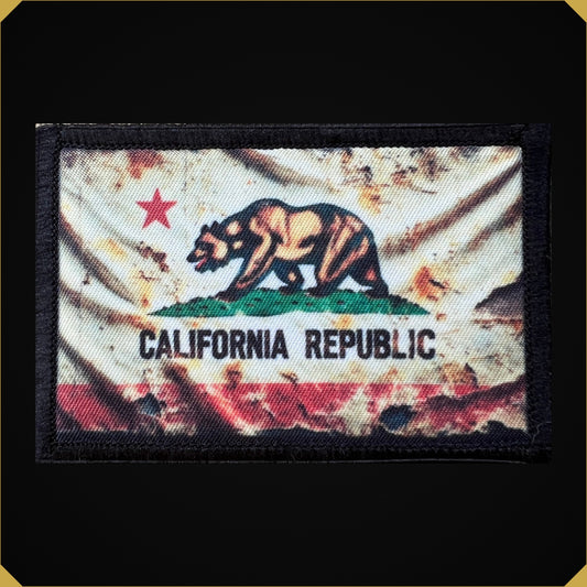 Distressed California State Flag Morale Patch