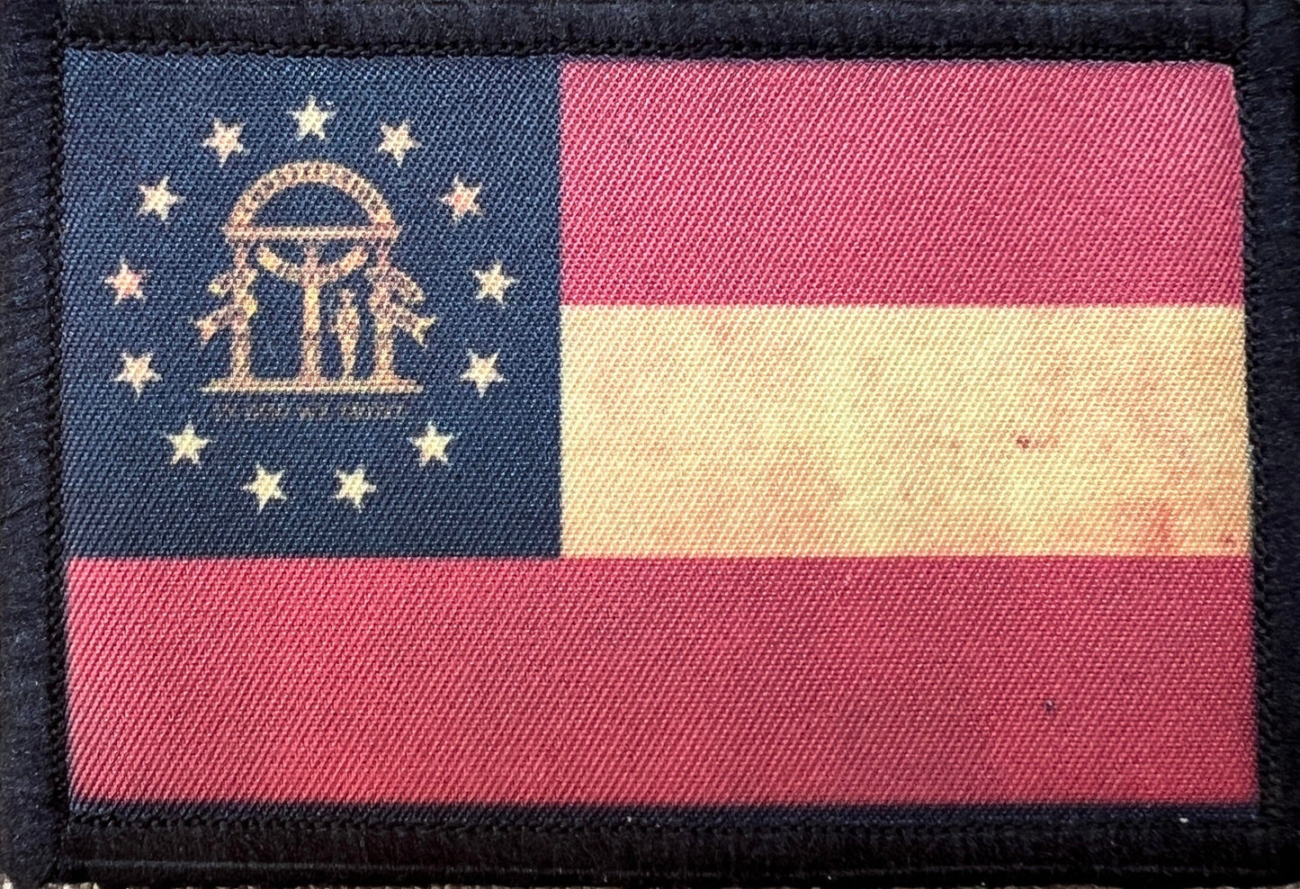 Distressed Georgia State Flag Morale Patch