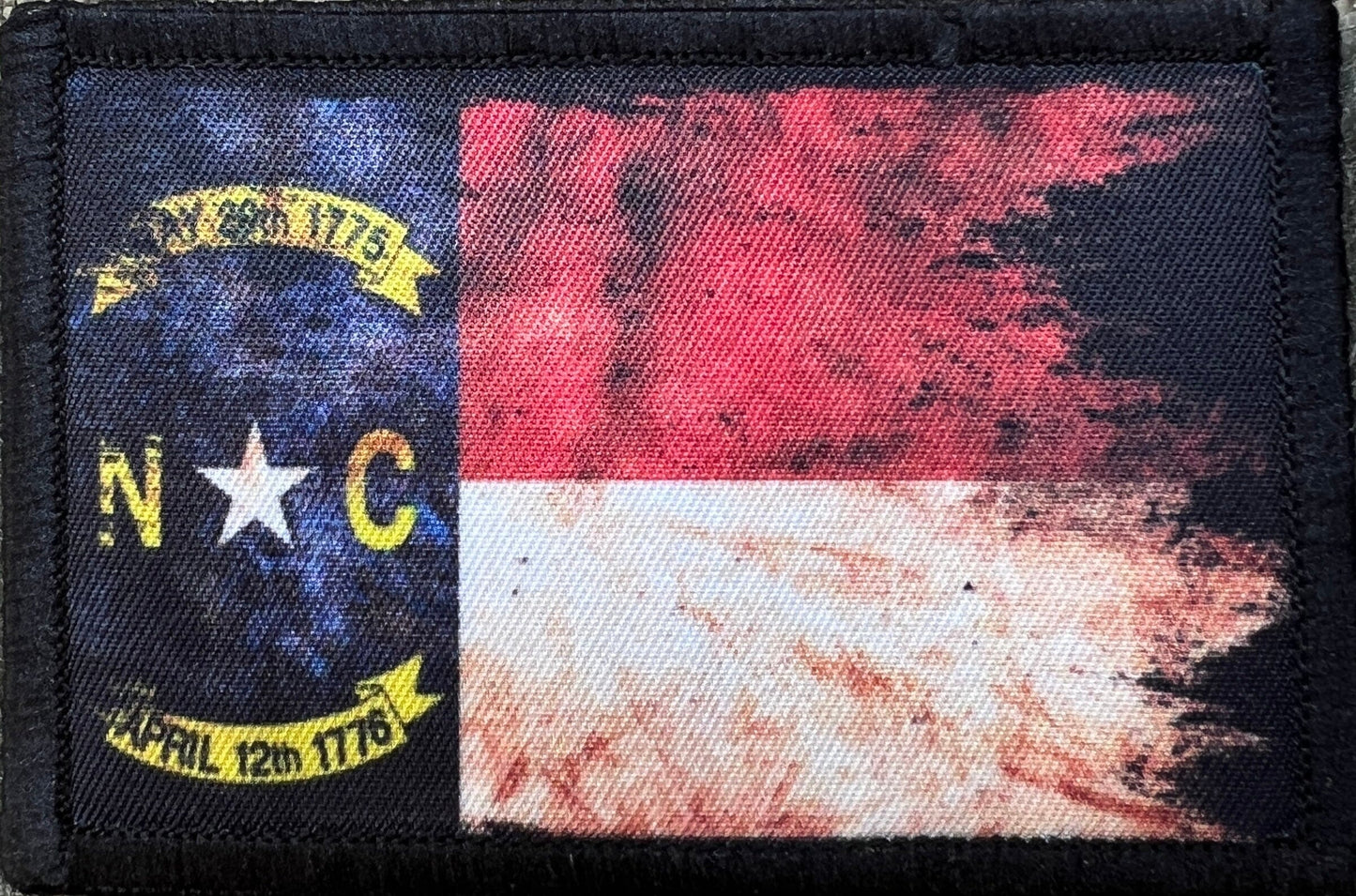 Distressed North Carolina State Flag Morale Patch