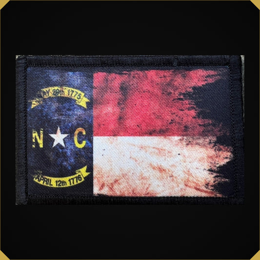 Distressed North Carolina State Flag Morale Patch