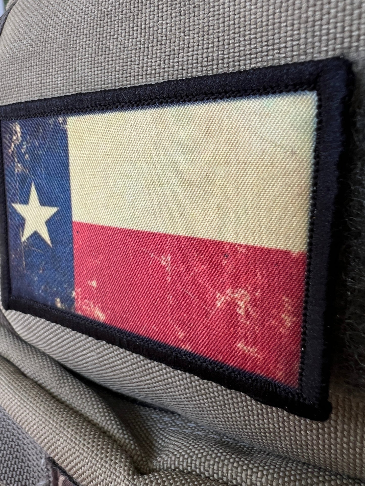 Distressed Texas State Flag Morale Patch