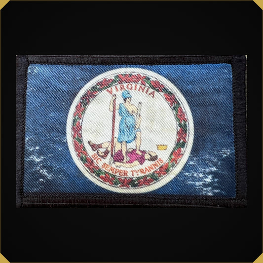 Distressed Virginia State Flag Morale Patch
