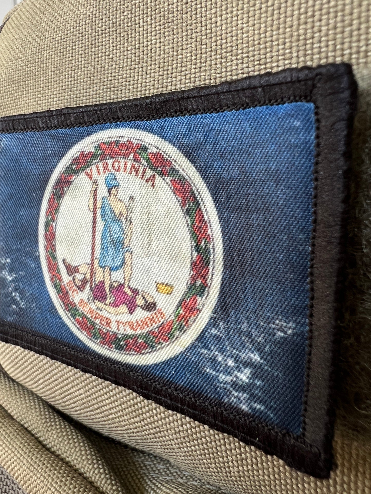 Distressed Virginia State Flag Morale Patch