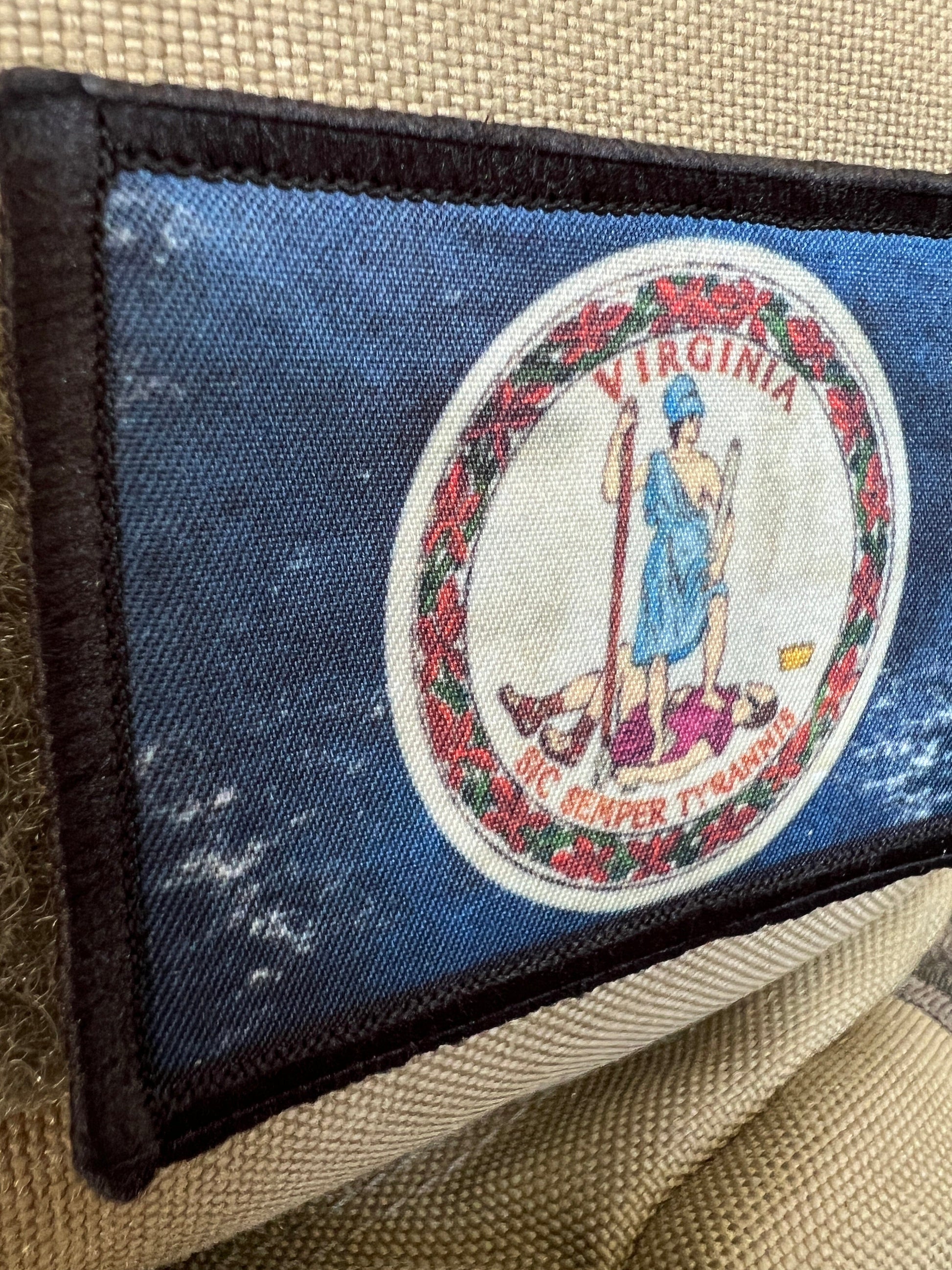 Distressed Virginia State Flag Morale Patch