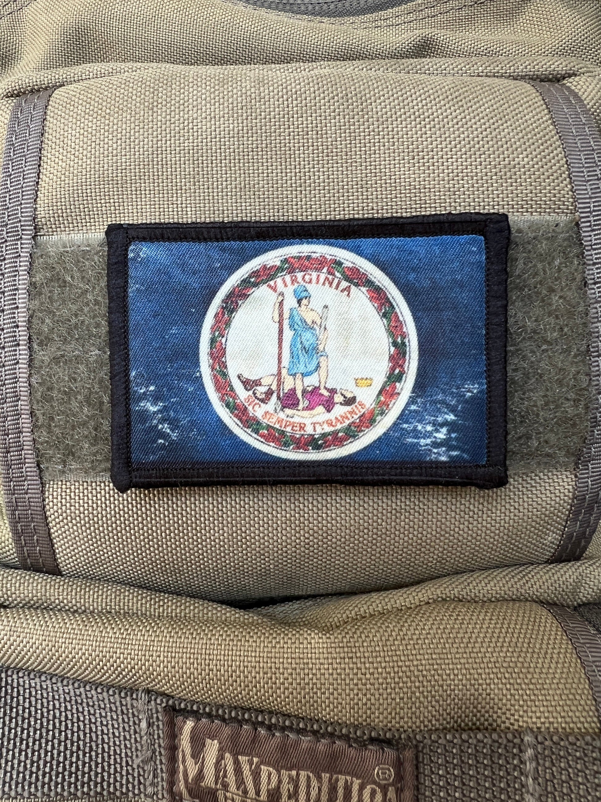 Distressed Virginia State Flag Morale Patch