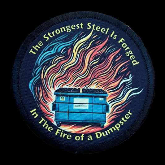Dumpster Fire Steel Morale Patch
