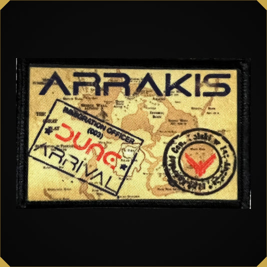 Dune Arrakis Passport Stamp Morale Patch