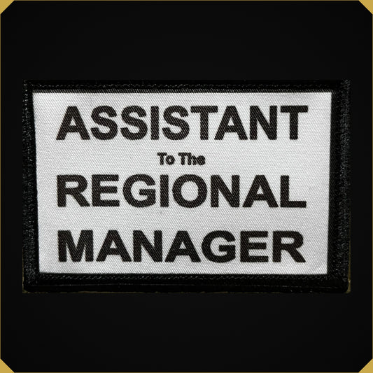 'Assistant to the Regional Manager' Dwight Schrute 2x3 The Office themed Morale Patch