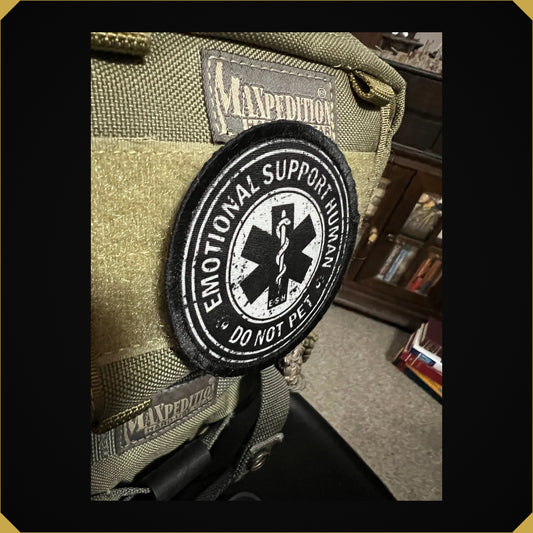 Emotional Support HUMAN Do Not Pet Morale Patch