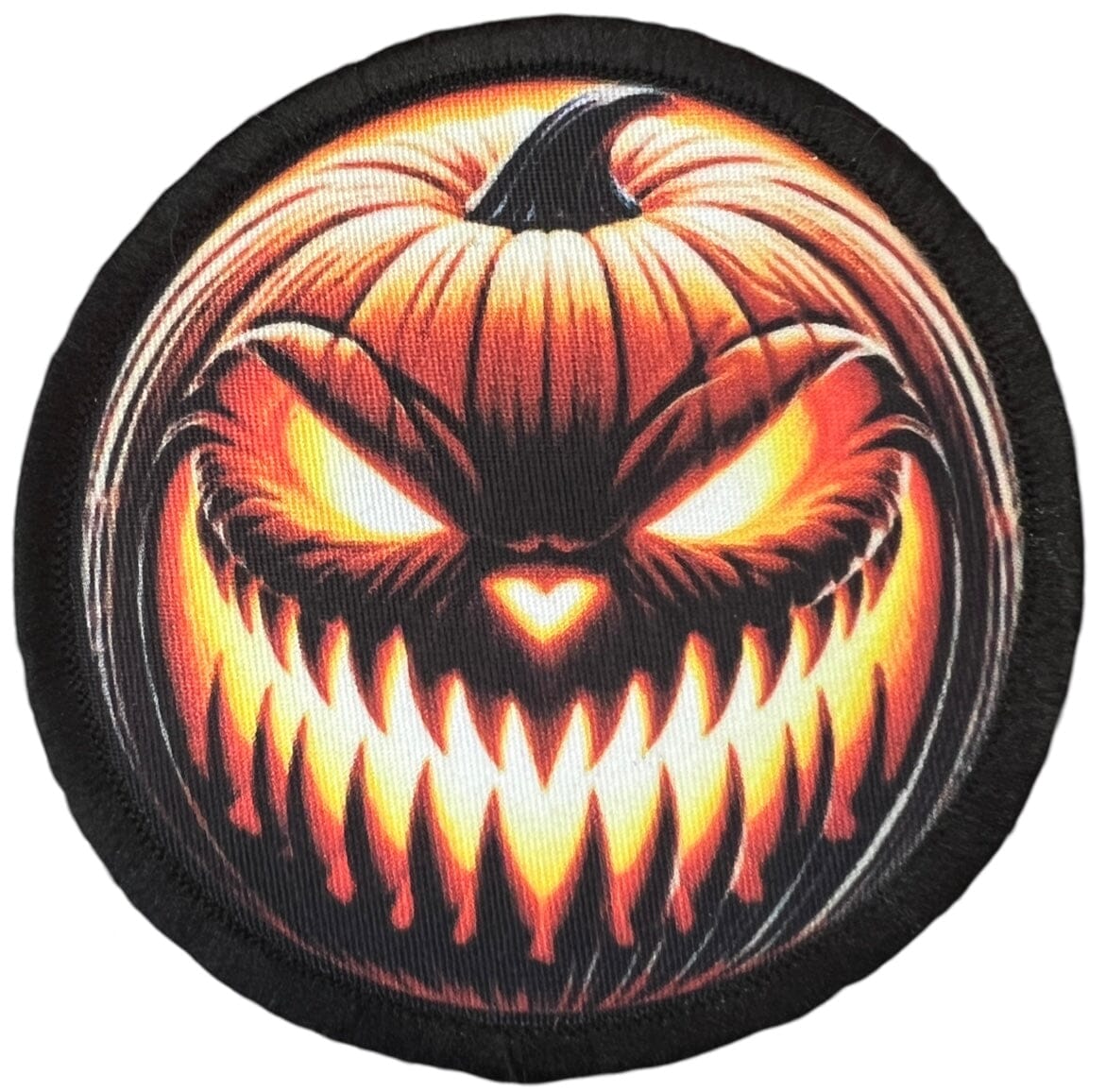 Evil Halloween Pumpkin Velcro Morale Patch